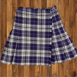 Vintage Purple Plaid Schoolgirl Skirt – Made in Canada –